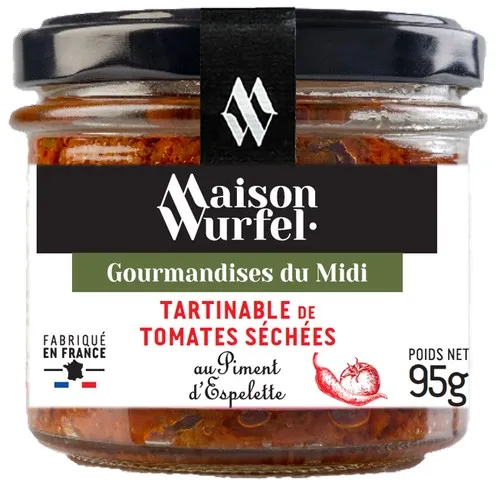 TARTINABLE DE TOMATE SECHEES AU PIMENT D'ESPELETTE