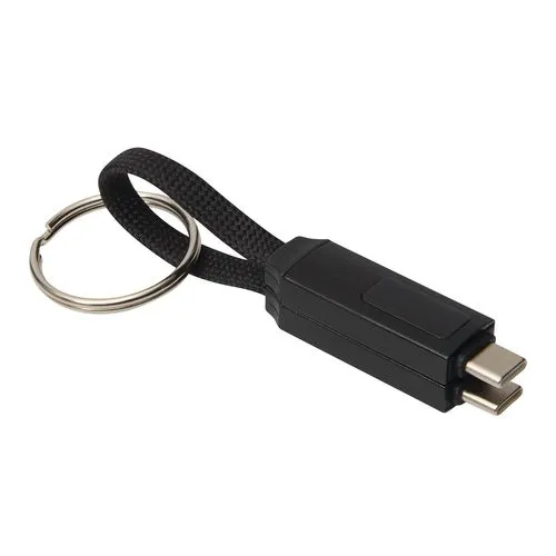 Câble USB-C Recharge Rapide 60W avec LED et Porte-clés Personnalisable