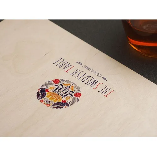 Presse-papiers Menu Personnalisable en Bois - Écritoire A4