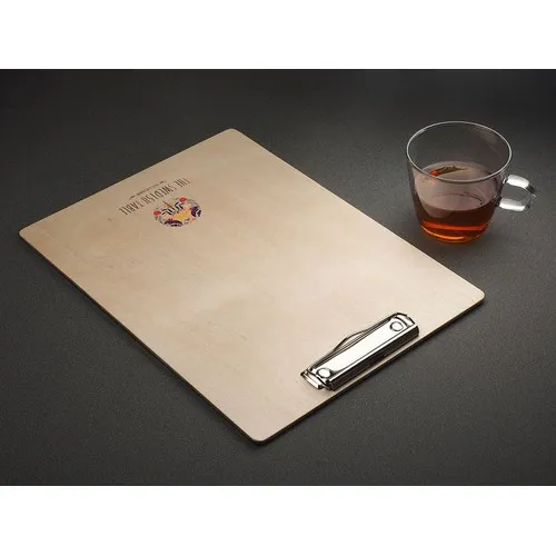 Presse-papiers Menu Personnalisable en Bois - Écritoire A4