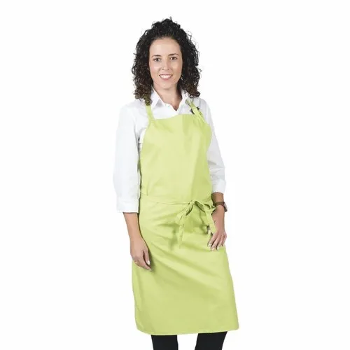 Tablier de Travail à Bavette avec Col Cuir - Personnalisable