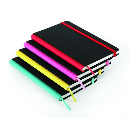 Carnet à Couverture Rigide PU Soft Touch - Format A5 Personnalisable