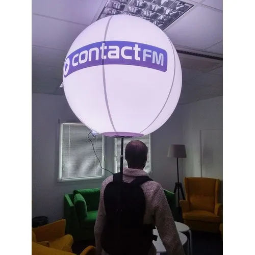 Ballon Publicitaire sur Sac à Dos - Support Mobile Street Marketing