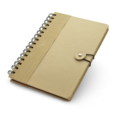 Carnet A5 Recyclé à Spirale avec Élastique - 80 Pages Lignées