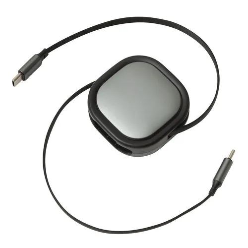 Câble de charge et de données C2C, rétractable (longueur : env. 90 cm)