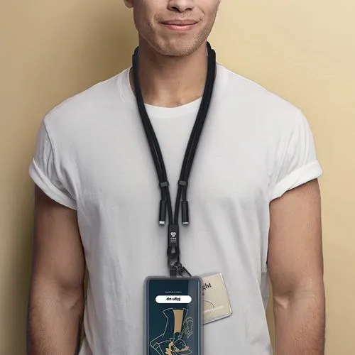 CÂBLE DE CHARGE LANYARD LONGUEUR RÉGLABLE POUR TÉLÉPHONE