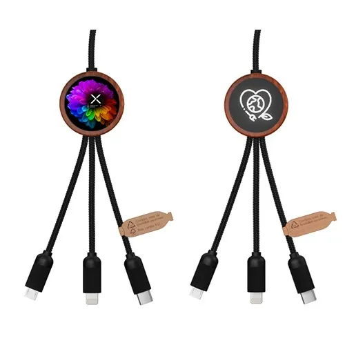 câble rond éco 5-en-1 40W FSC® 100% bambou