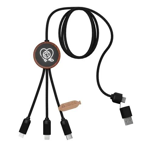 câble rond éco 5-en-1 40W FSC® 100% bambou