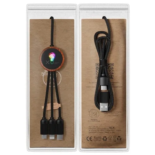 câble rond éco 5-en-1 40W FSC® 100% bambou
