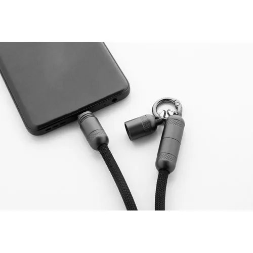 Câble tour de cou pour téléphone portable 60 W en RPET Fastly