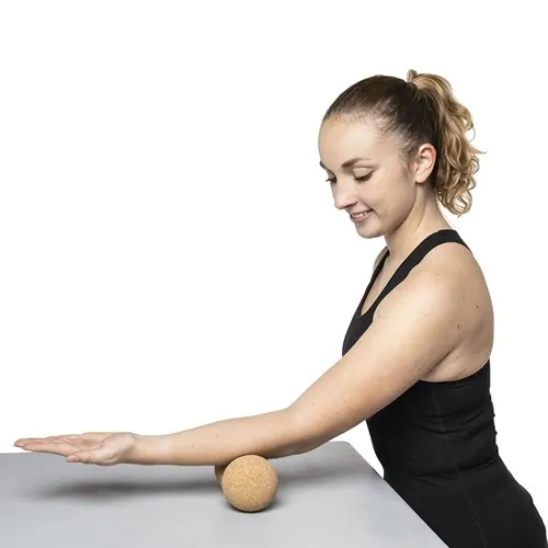 Cacahuète de massage en liège, 20x10cm, "Made in Europe"