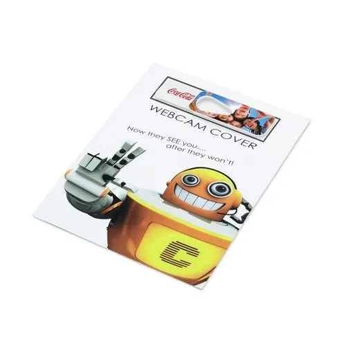 Cache webcam Spy Eye With custom card Blanc