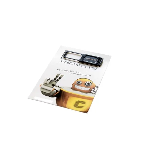 Cache webcam With custom card Blanc