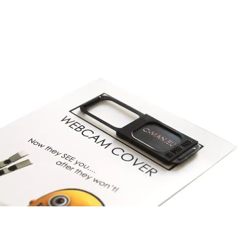 Cache webcam With custom card Blanc