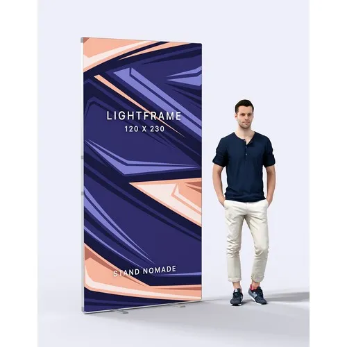 Cadre aluminium autoportant 120x200cm