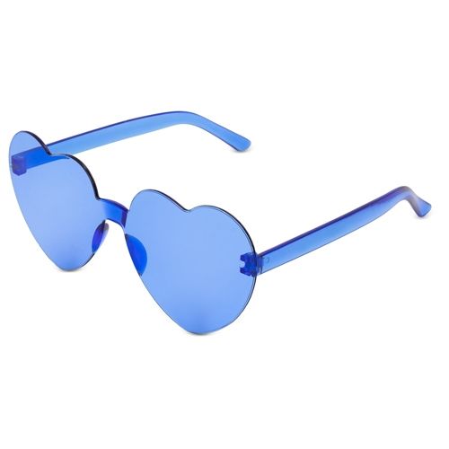 Lunettes de soleil bleues personnalisables - Protection UV 400