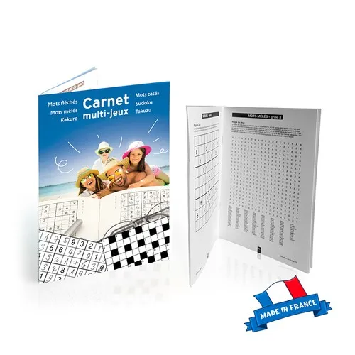 Cahier de jeux sur mesure