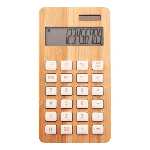 calculatrice en bambou BooCalc