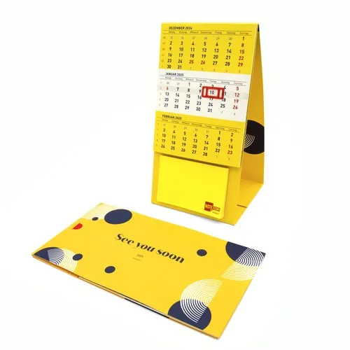 Calendrier pliable pour envoi postal