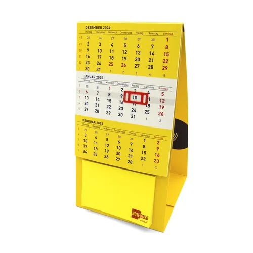 Calendrier pliable pour envoi postal