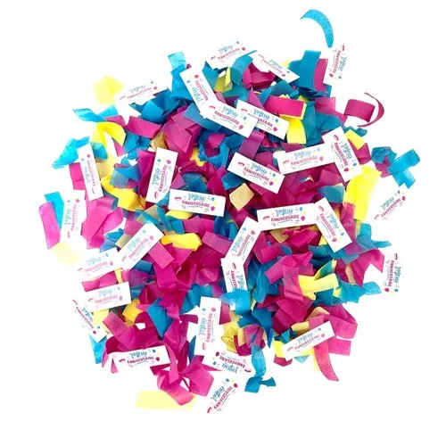 Canon à confettis JOYEUX ANNIVERSAIRE  30 CM
