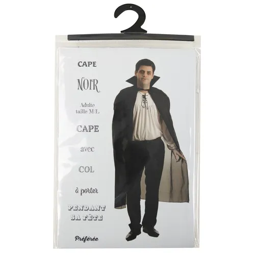 CAPE NOIRE TISSU 120 CM