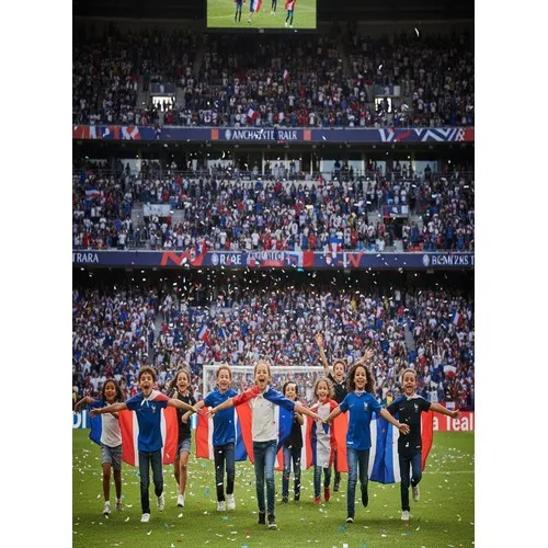 Cape SUPER HEROS FRANCE 90 cm  fermeture velcro - Enfant