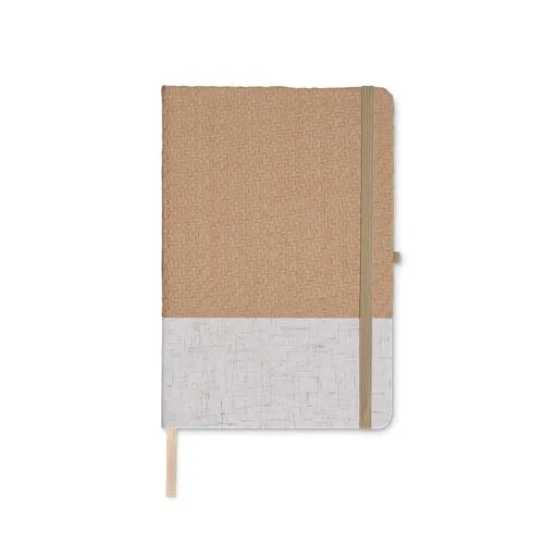 CARNET A5 COUVERTURE COTON ET FIBRES DE BAMBOU