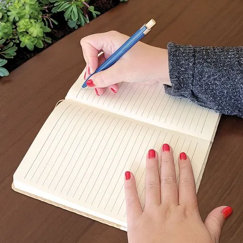 CARNET A5 COUVERTURE COTON ET FIBRES DE BAMBOU