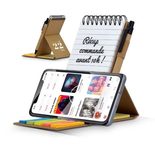 CARNET DE NOTES REPOSITIONNABLES & SUPPORT TELEPHONE