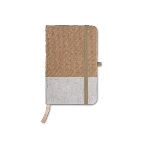 CARNET DE POCHE COUVERTURE COTON ET FIBRES DE BAMBOU