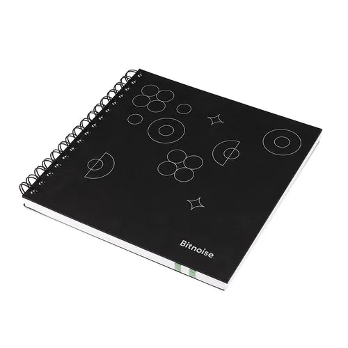 Carnets à spirale avec couverture en carton noir