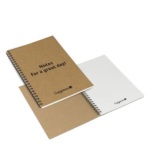 Carnets écologiques avec reliure à spirale souple