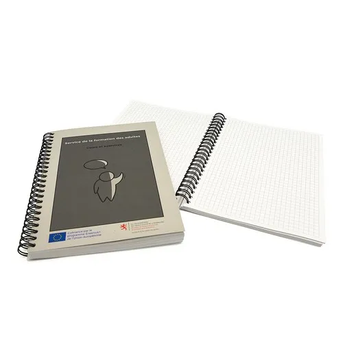Carnets écologiques avec reliure à spirale souple