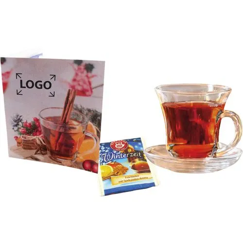 Carte à Volet Thé de Noël