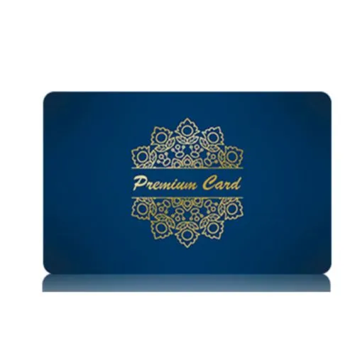 Carte avec marquage à chaud