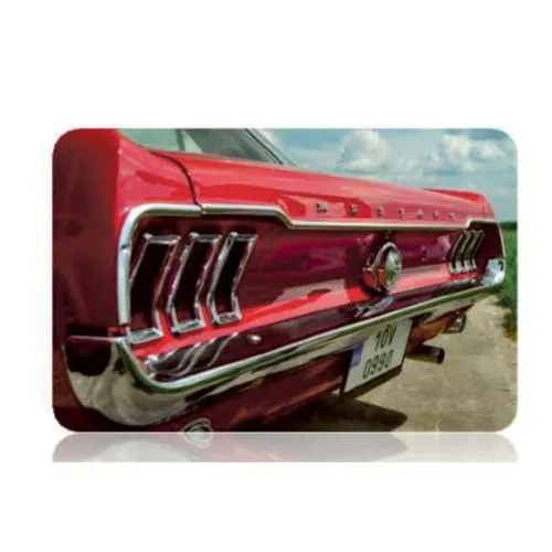 Carte avec marquage métallique