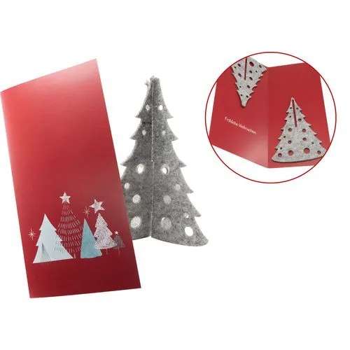 Carte de Noël Forêt Hivernale