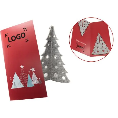 Carte de Noël Forêt Hivernale