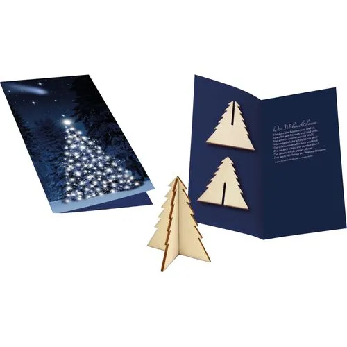 Carte de Noël Sapin Hivernal