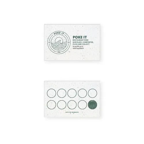 Carte de visite à planter