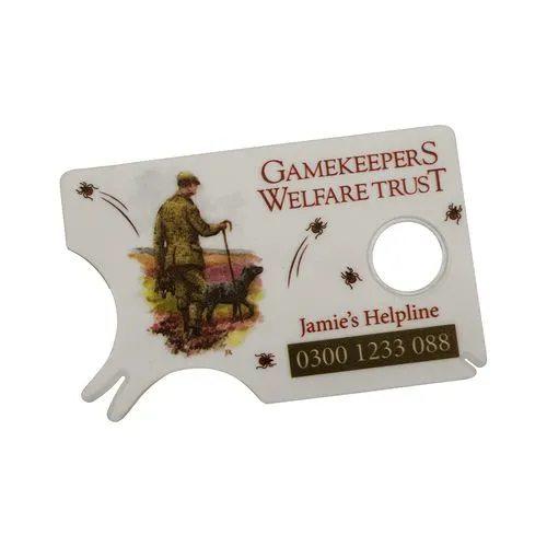 Carte pour retirer les tiques Bully