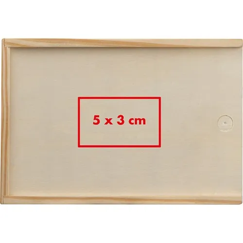 Cartes de jeu dans boîte en bois avec dé BRIAN