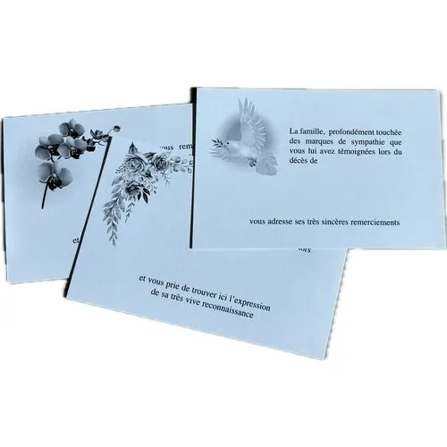 Cartes noir et blanc