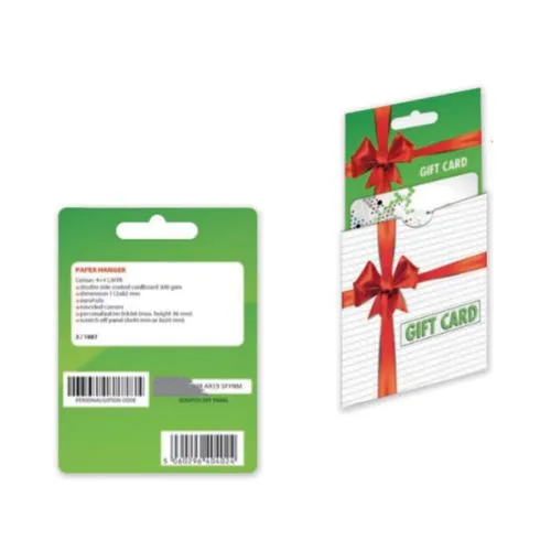 Cartonnette avec enveloppe