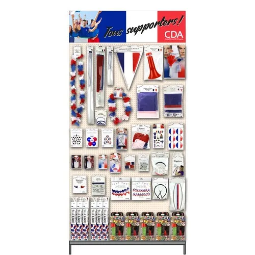 Casque France avec porte gobelet Bleu Blanc Rouge