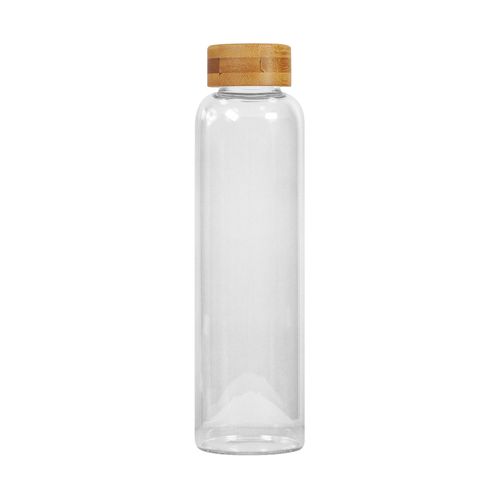 Bouteille Personnalisable 550ml Verre Borosilicate & Bambou Éco-Responsable