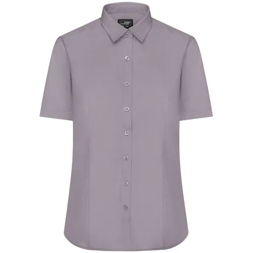 Chemise femme à manches courtes en popeline