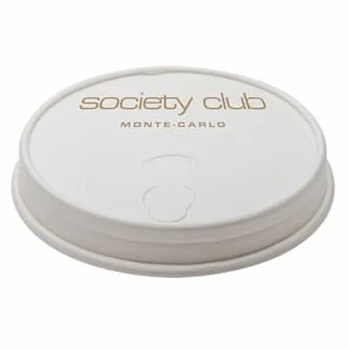 Couvercle Carton Écologique Blanc 220ml - Gobelet 8oz Non Personnalisé