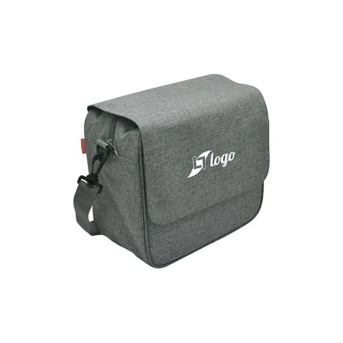 Besace à bento isotherme 'Hakone', gris chiné RPET